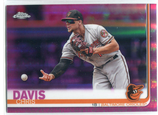 Chris Davis 2019 Topps Chrome Pink Refractor Card