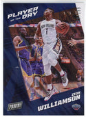 Zion Williamson 2021-22 Panini Player of the Day Foil Card #33