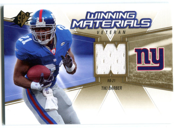 Tiki Barber 2006 Upper Deck Spx Jersey Card