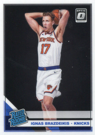 Ignas Brazdeikis 2019-20 Donruss Optic Rated Rookie Card