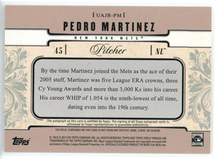 Pedro Martinez Autographed 2014 Topps Triple Threads Jersey Card #UAJR-PM