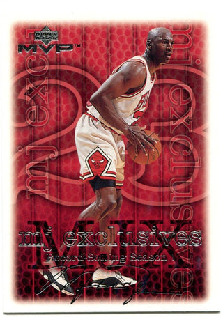 Michael Jordan Upper Deck MVP MJ Exclusive Record Setting Season 1999