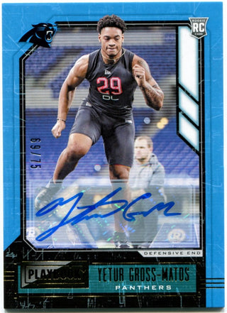 Yetur Gross-Matos Panini Playbook Rookie Auto 69/75