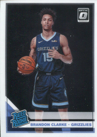 Brandon Clarke 2019-20 Donruss Optic Rated Rookie Card