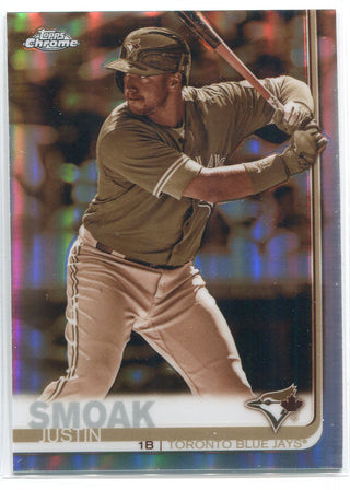 Justin Smoak 2019 Topps Chrome Sepia Refractor Card