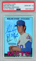 Nolan Ryan "69 Mets" Autographed 2007 Topps Promo Card (PSA Auto Gem Mint 10)