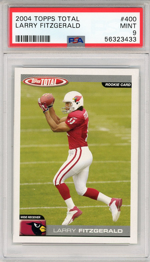 Larry Fitzgerald 2004 Topps Total Rookie Card #400 (PSA)