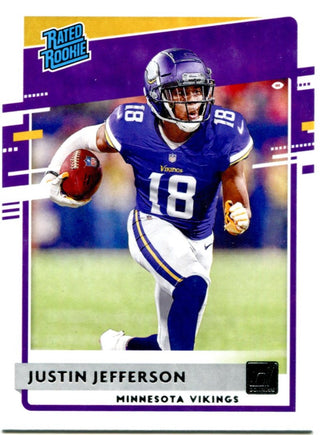 Justin Jefferson Donruss Rated Rookie #313