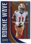 Brandon Aiyuk 2020 Panini Playoff Rookie Wave Card #RW-10