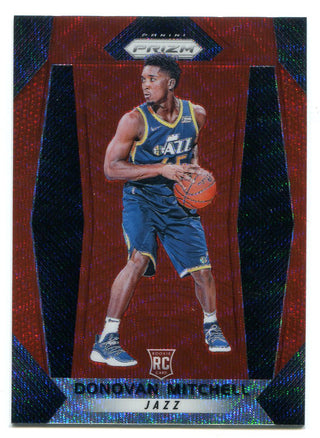 Donovan Mitchell 2017-18 Panini Red Wave Prizm #117 Card