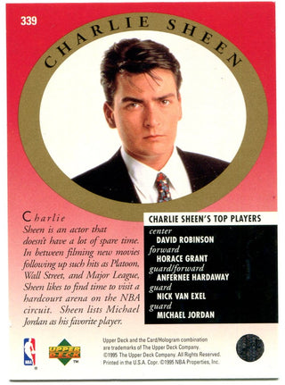 Michal Jordan Upper Deck Major Attractions Charlie Sheen