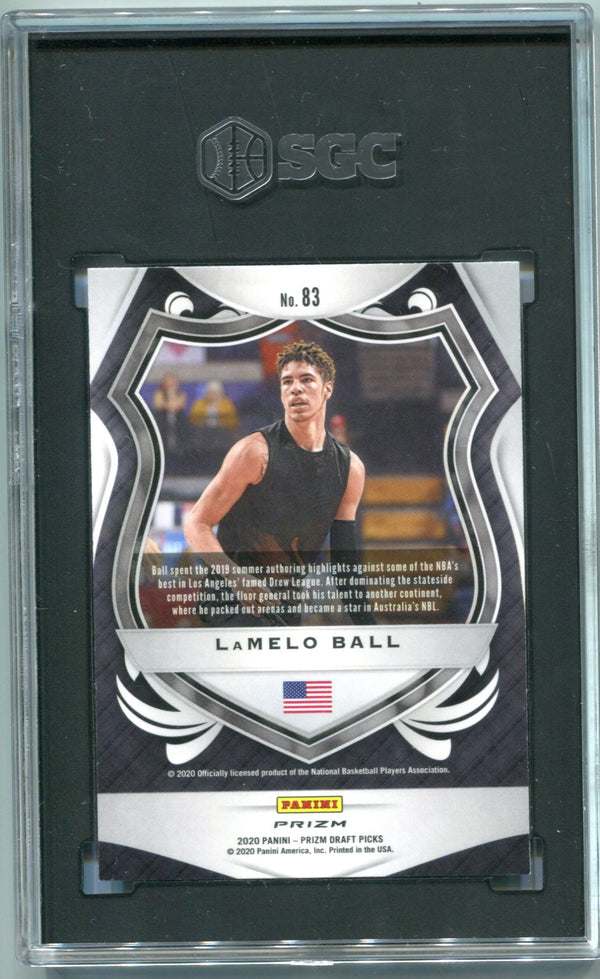 LaMelo Ball 2020-21 Panini Prizm Draft Picks #83 Card (SGC MT 9.5)