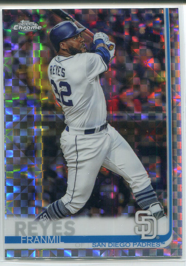 Franmil Reyes 2019 Topps Chrome X-Fractors Refractor Card