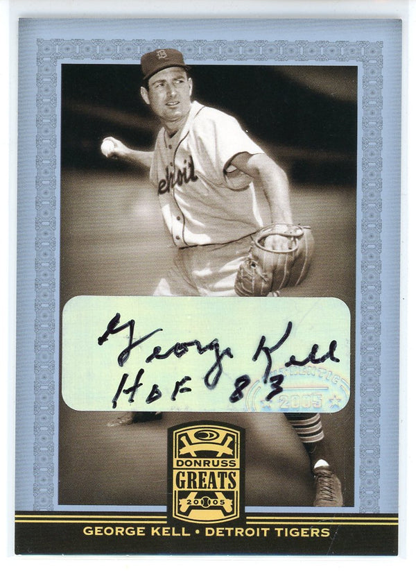 George Kell "HOF 83" Autographed 2005 Donruss Greats Card #32