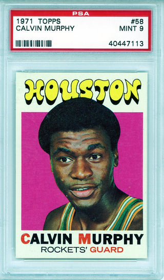 Calvin Murphy 1971 Topps Card #58 (PSA NM-MT 8)