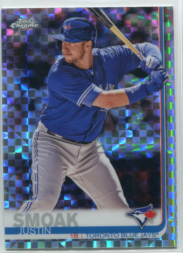 Justin Smoak 2019 Topps Chrome X-Fractors Refractor Card