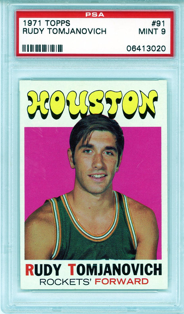 Rudy Tomjanovich 1971 Topps Card #91 (PSA NM-MT 8)