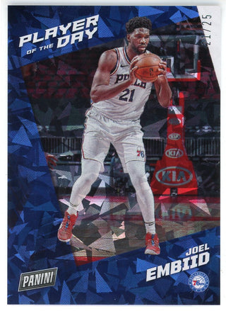 Joel Embiid 2021-22 Panini Player of the Day Foil Card #38