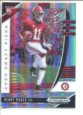 Henry Ruggs III 2020 Panini Prizm Draft Picks Silver Rookie Card