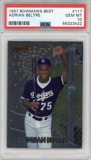 Adrian Beltre 1997 Bowman's Best Rookie Card #117 (PSA)