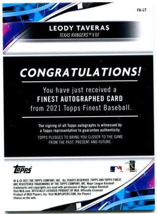 Leody Tavres Topps Finest Auto Rookie 2021