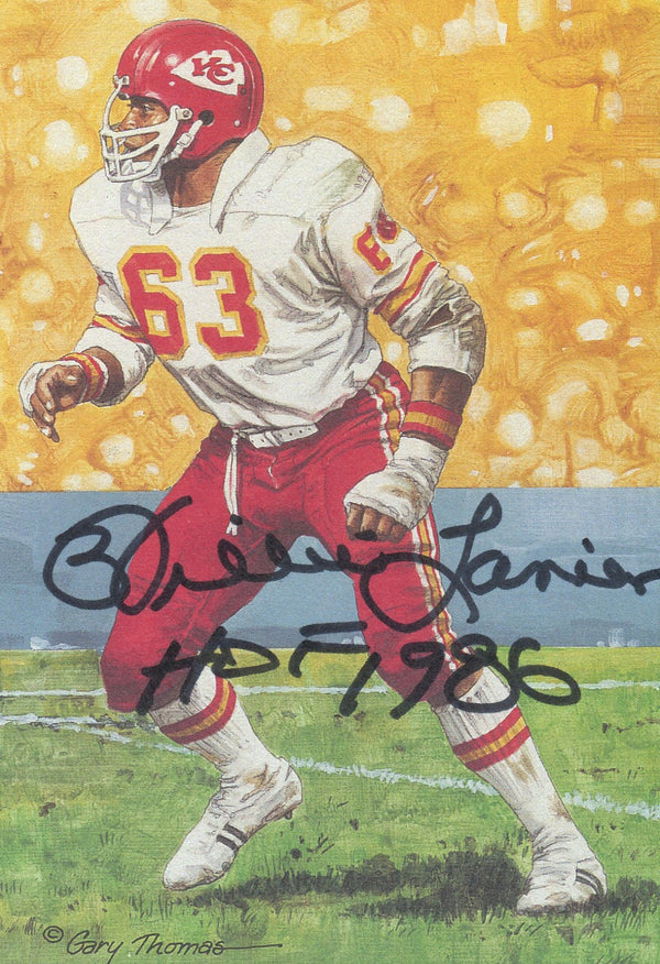 Willie Lanier Autographed Goal Line Art Card