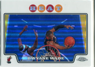 Dwyane Wade 2008 Topps Chrome Refractor Card