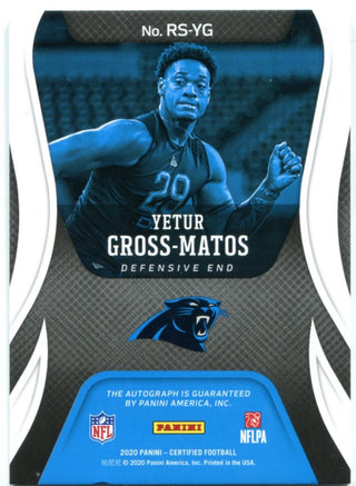 Yetur Gross-Matos Panini Certified Rookie Signatures 18/25