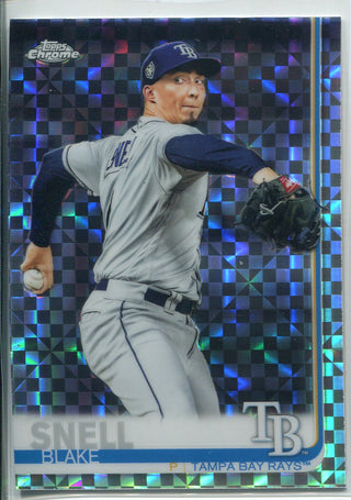 Blake Snell 2019 Topps Chrome X-Fractors Refractor Card