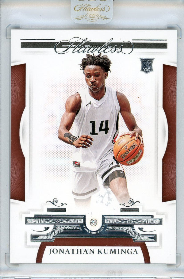 Jonathan Kuminga 2021 Panini Flawless Collegiate Diamond Rookie Card #5