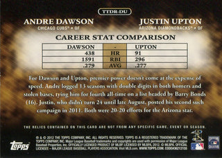 Andre Dawson & Justin Upton 2012 Topps Game-Used Memorabilia