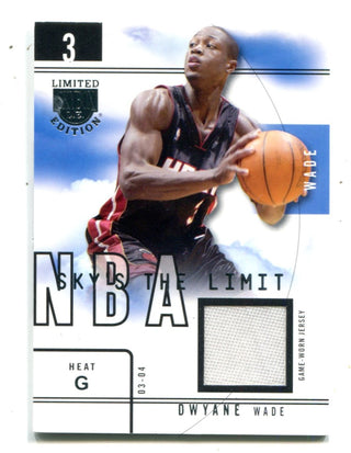 Dwyane Wade 2004 Fleer Skybox Limited Jersey Card #SLDW   /99