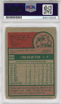 Nolan Ryan "HOF 99" Autographed 1975 Topps Card (PSA Auto Gem Mint 10)