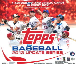 2013 Topps Update Series Baseball Jumbo Wax Box