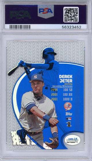 Derek Jeter 1998 Topps Tek Pattern 76 Card #14 (PSA)