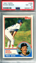 Wade Boggs 1983 Topps #498 PSA NM-MT 8 Card