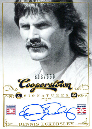 Dennis Eckersley Autographed Panini Card #603/650