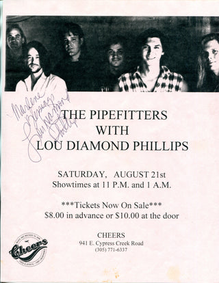 Lou Diamond Phillips Autographed Flyer