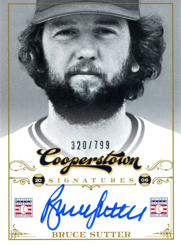 Bruce Sutter Autographed Panini #320/799