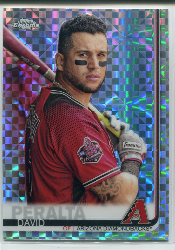 David Peralta 2019 Topps Chrome X-Fractors Refractor Card