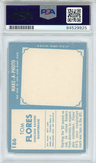 Tom Flores "HOF 2021" Autographed 1961 Topps Card #186 (PSA Auto 10)