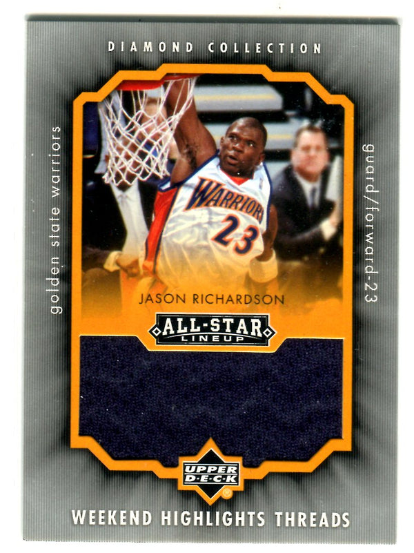 Jason Richardson Upper Deck 2004 Diamond Collection #WHT-JR  Jersey Card