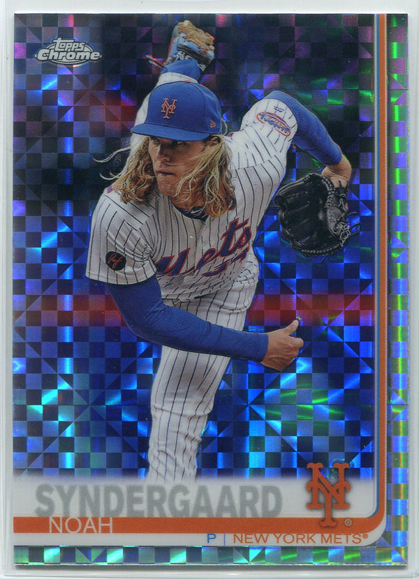 Noah Syndergaard 2019 Topps Chrome X-Fractors Refractor Card