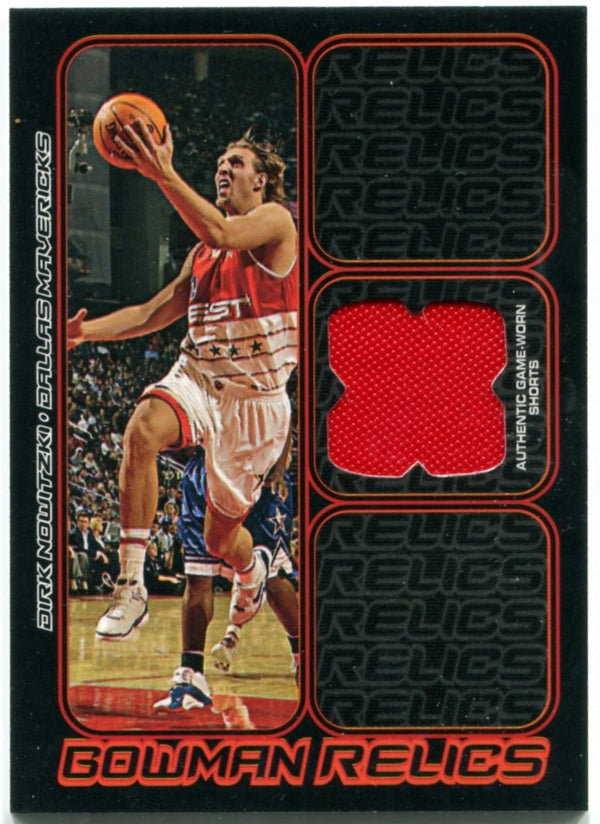 Dirk Nowitzki Bowman Relics Jersey Card