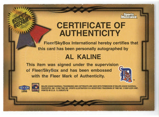 Al Kaline Autographed 1999 Fleer Sports Illustrated Card