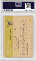 Tom Flores "HOF 2021" Autographed 1961 Fleer Card #188 (PSA Auto 8)