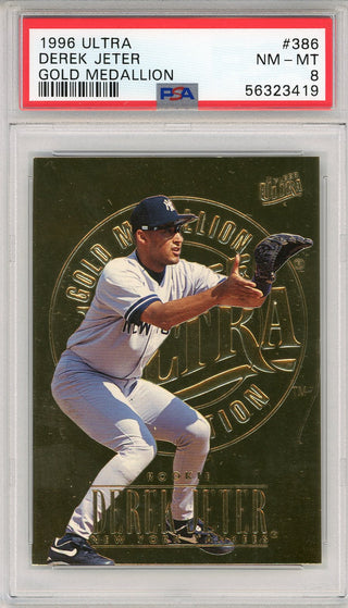 Derek Jeter 1996 Fleer Ultra Gold Medallion Card #386 (PSA)