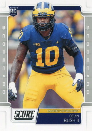 Devin Bush 2019 Panini Score Scorecard Rookie Card