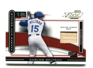 Carlos Beltran 2003 Playoff Piece Of the Game #POG20 Bat Card