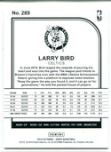 Larry Bird 2019-20 Panini Premium Hoops Card #289